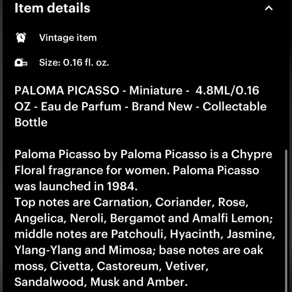 One of a Kind hand crafted Paloma Picasso mini perfume brooche - Picture 15 of 16